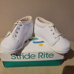 Stride Rite Classic White Baby Shoes